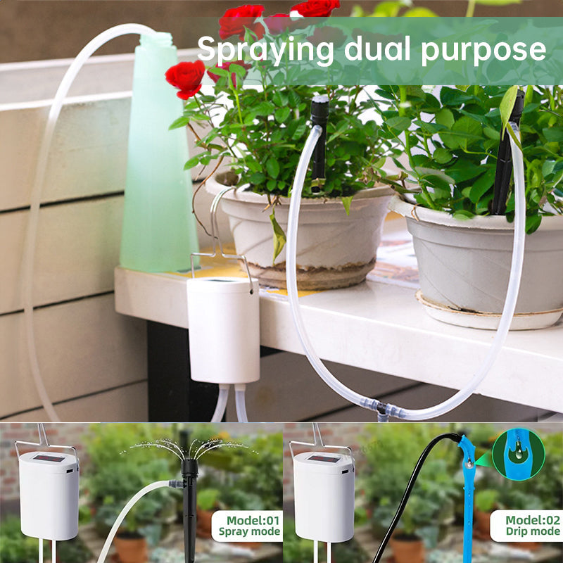 Automatic Irrigation Controller Kit with Multiple Heads and Timer