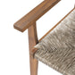 Outdoor Dining Chairs Set of 2 Acacia Wood Wicker