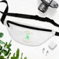 Garden Supply Co. White Fanny Pack — Minimal Logo Waist Bag for Gardeners