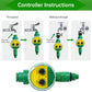 Outdoor plastic garden hose equipped with electronic automatic irrigation timer