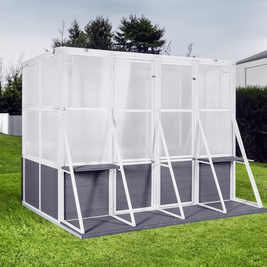 Wooden Lean To Greenhouse Heavy Duty Walk In Outdoor