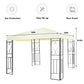 10 x 10 Feet Patio Gazebo Canopy Tent Garden Shelter