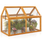 Wood Cold Frame Greenhouse Raised Planter with Adjustable Roof