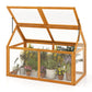 Wood Cold Frame Greenhouse Raised Planter with Adjustable Roof