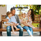 Gardeon Garden Bench Wooden Wagon Chair 3 Seat Outdoor Furniture