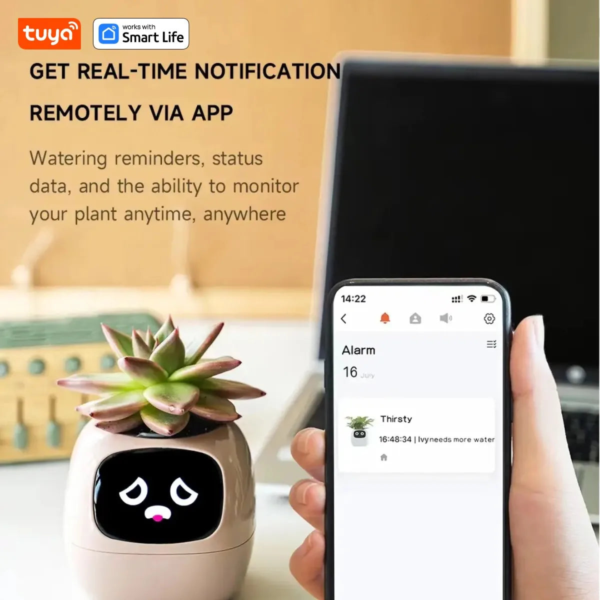 Smart Planter with AI Sensors and Fun Expressions
