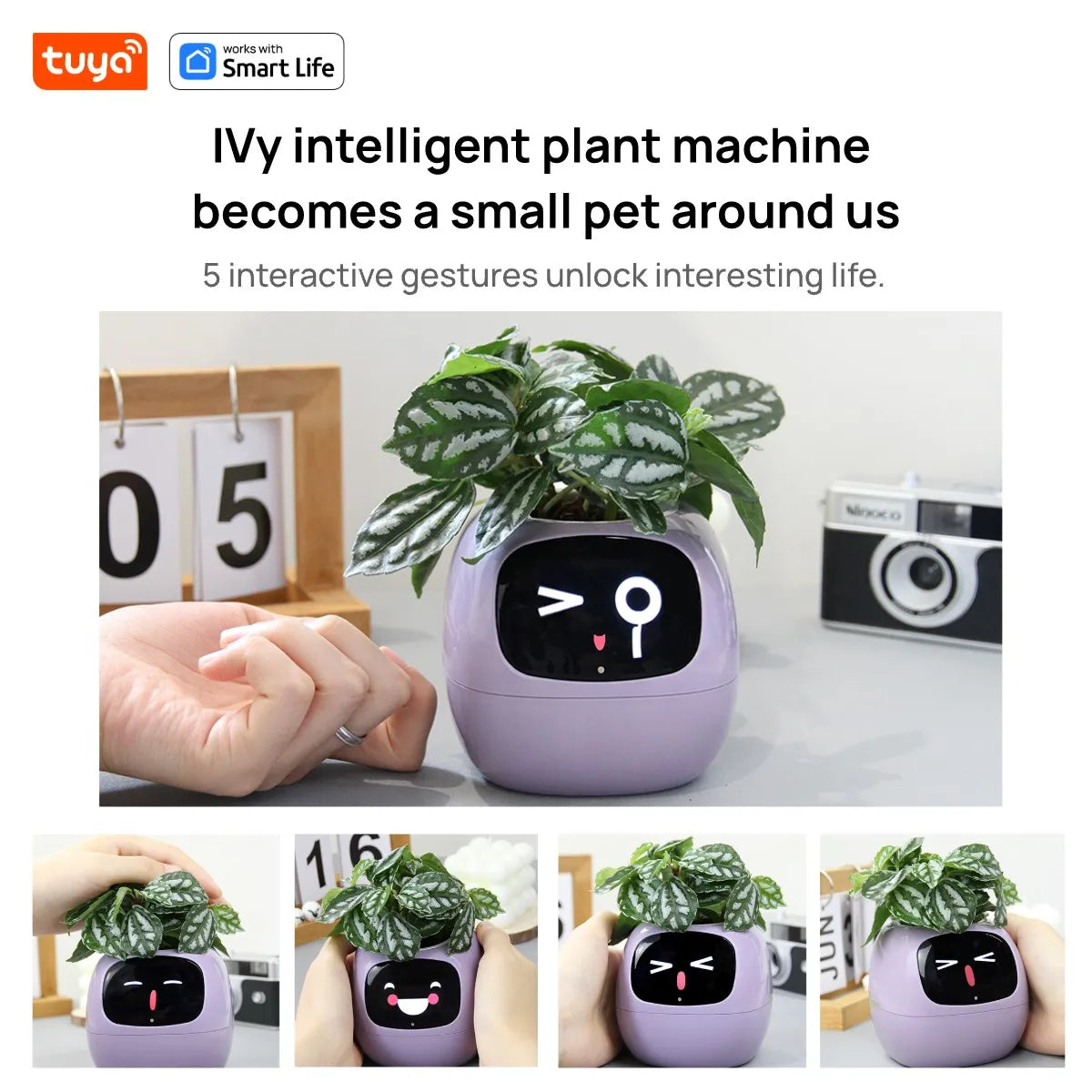 Smart Planter with AI Sensors and Fun Expressions
