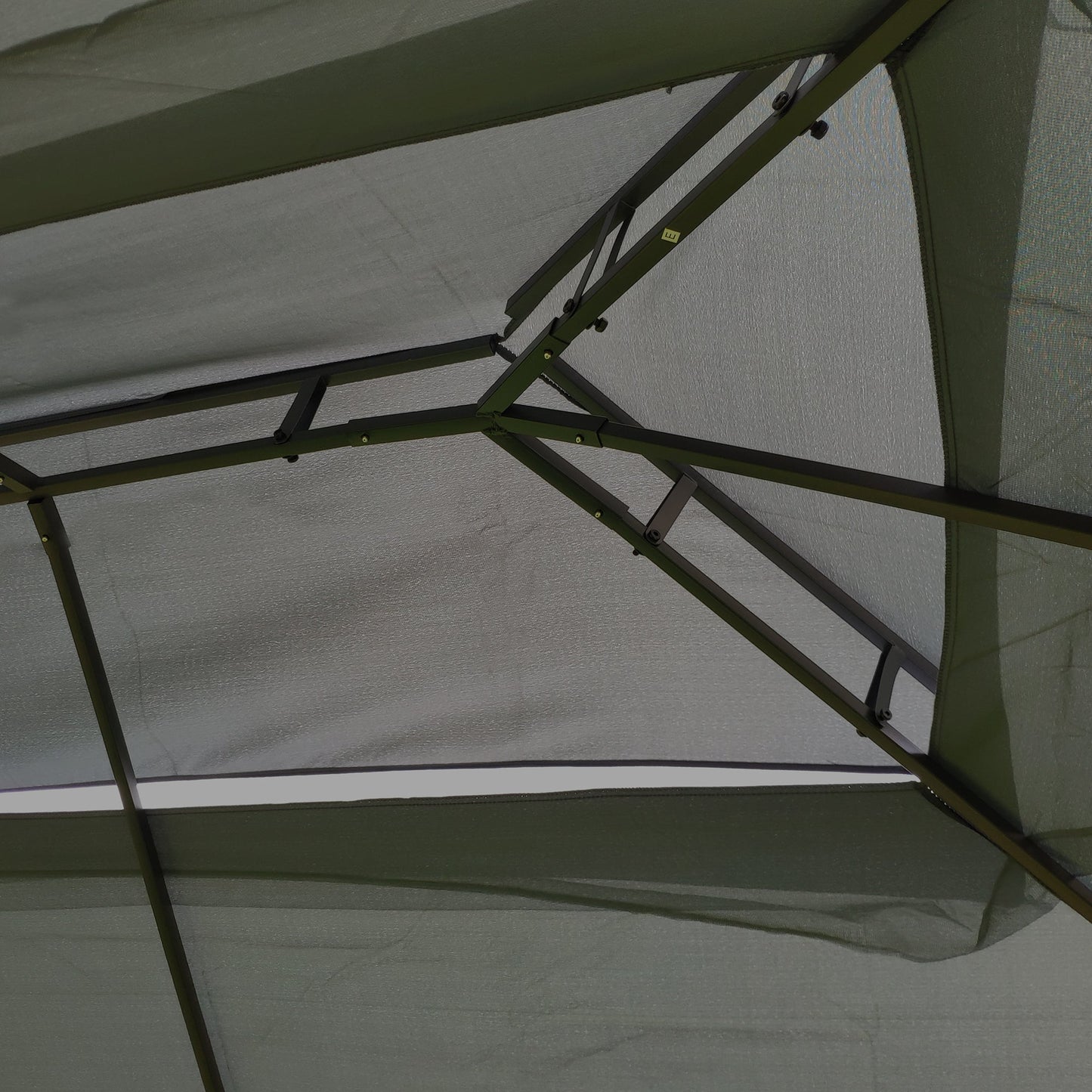 13x10 Outdoor Patio Gazebo Tent with Double Roof and Net